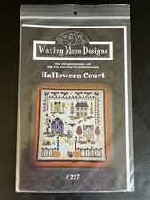 HALLOWEEN COURT by Waxing Moon Designs -  Cross Stitch Chart Pattern Autumn Fall