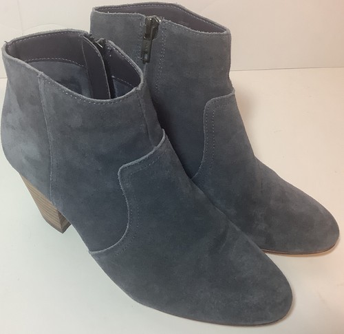 Gap Para Mujeres Cremallera Tacón Pila De Gamuza Azul Botín Tobillo Botas  Talla 8 | eBay