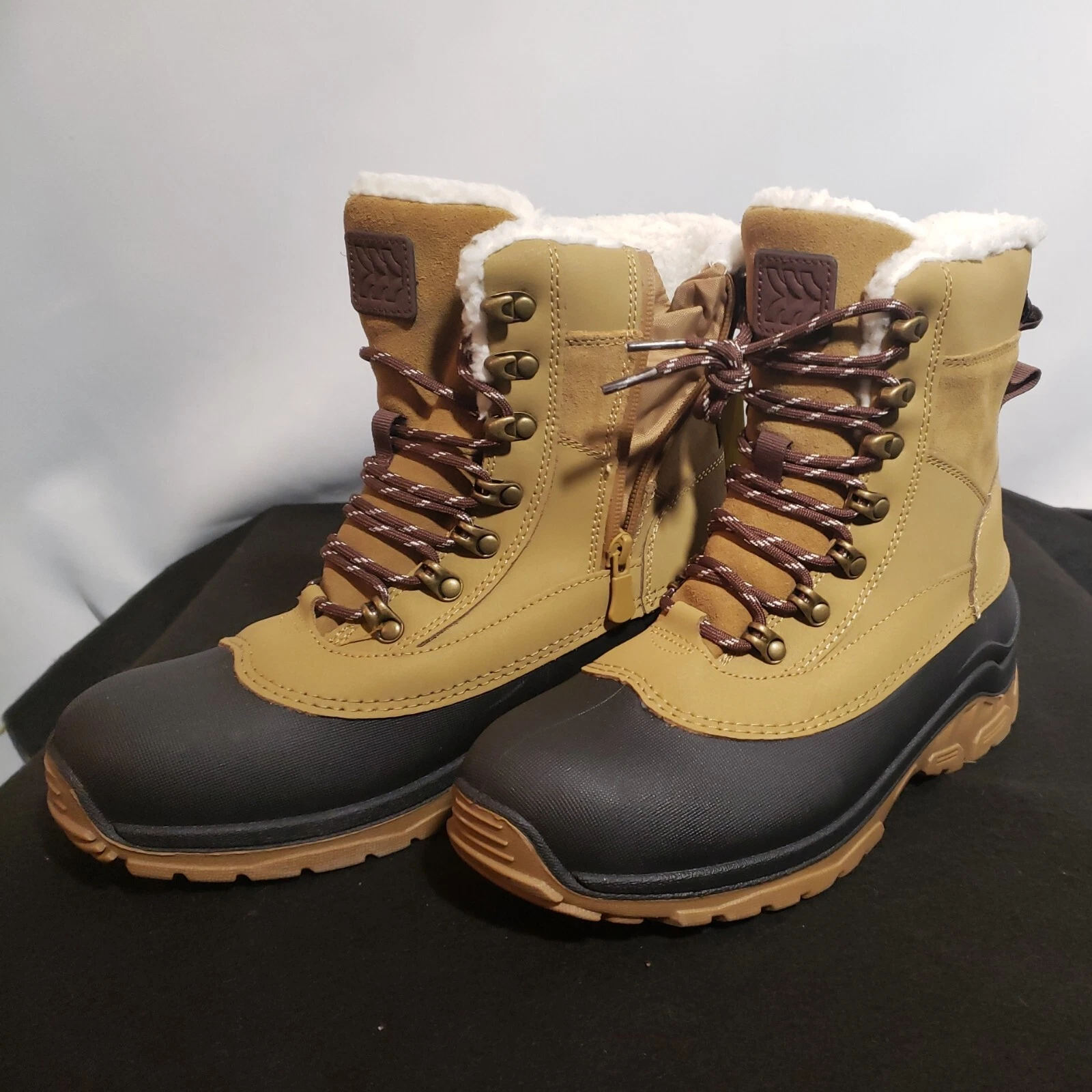 Sz 7 Men's/Youth Work Boots. All In Motion, Waterproof Winter. Ladies 8-8.5 New