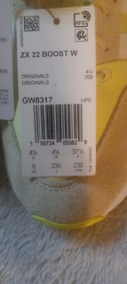 Size 8.5 - adidas ZX 22 Boost Sand Yellow Tint W for sale online