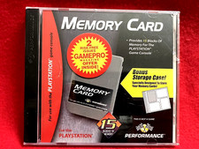 Sealed Vintage 1998 Performance Sony PS1 Memory Card Memory Card Case Holder