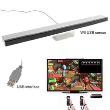 USB Infrared Motion Sensor Wired Receiver Sensor Bar Fit for Wii / Wii U Console