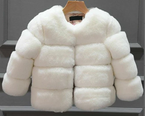NEW Kids Faux Fur Baby Thick Parka Girl Warm Coat Jacket Coat Outerwear Children - Picture 20 of 40