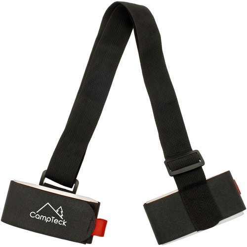 Sangle Porte-Skis 2 Pièces Réglable Rembourrée - Bandoulière Épaule Skis Et Bâtons Noir Confortable
