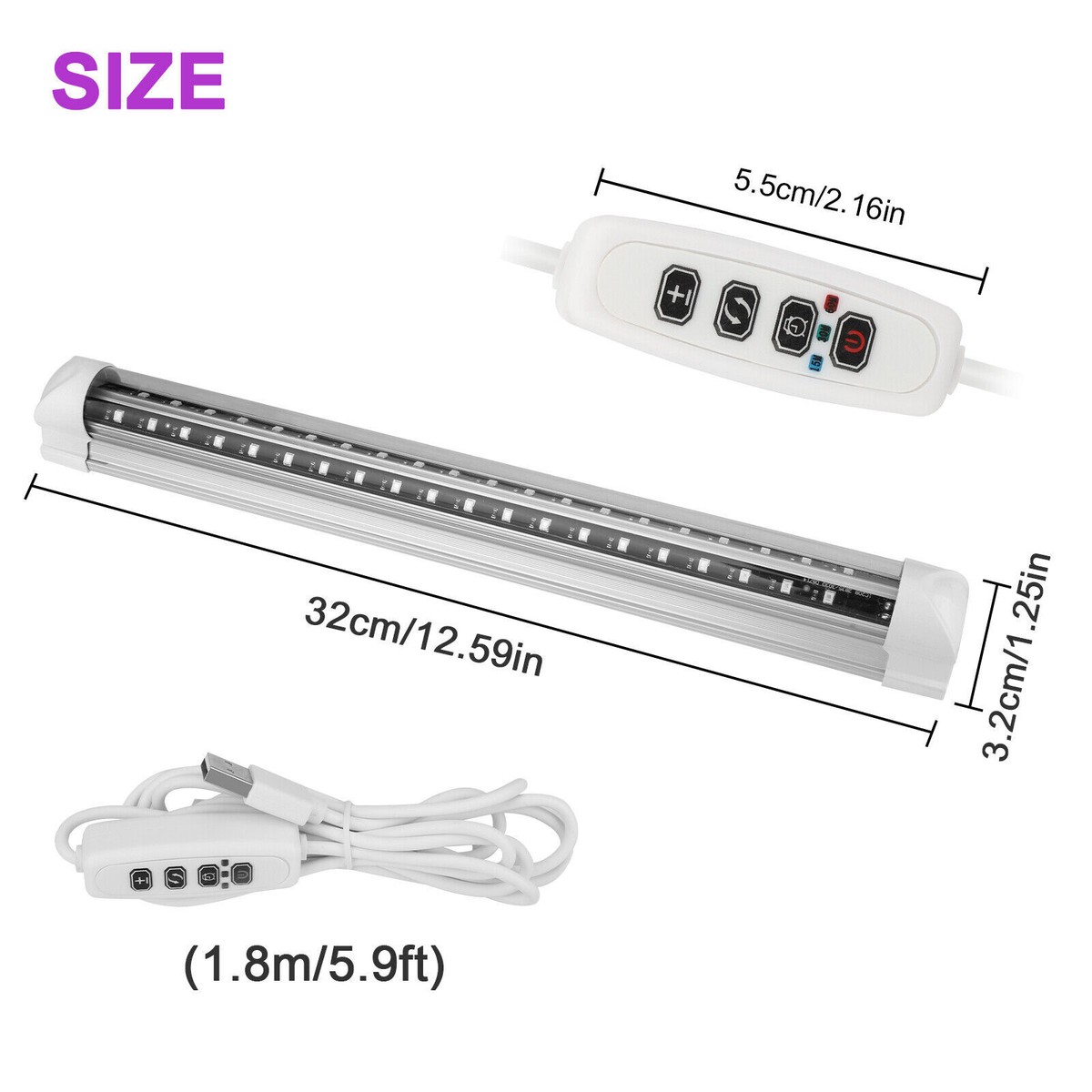 2 Lampade LED UV A Luce Nera 8W - Portatili, 385-400 Nm, Per Party, Fluorescenza E Decorazioni - Foto 8