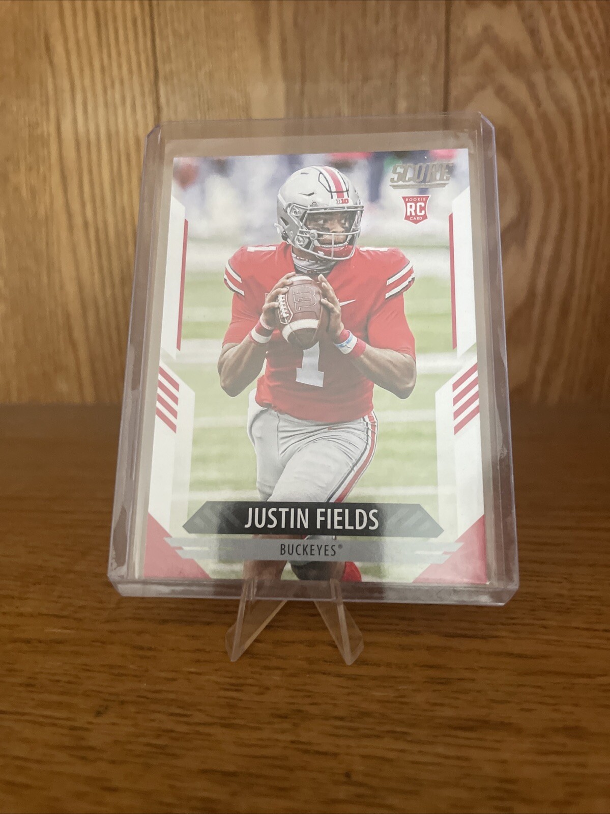2021 Score Red Justin Fields OSU Bears Steelers #302 RC Rookie