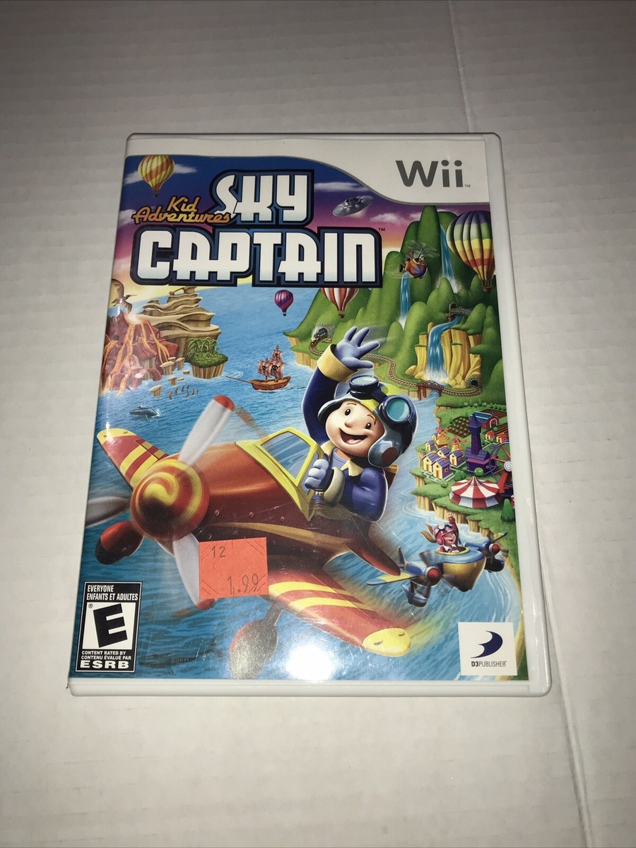 wii game lot. 4 games. big brain,outdoor challenge,sky captain