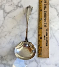 Antique Sterling Silver Frank W Smith Silver Co. Priscilla Cream Ladle Nouveau