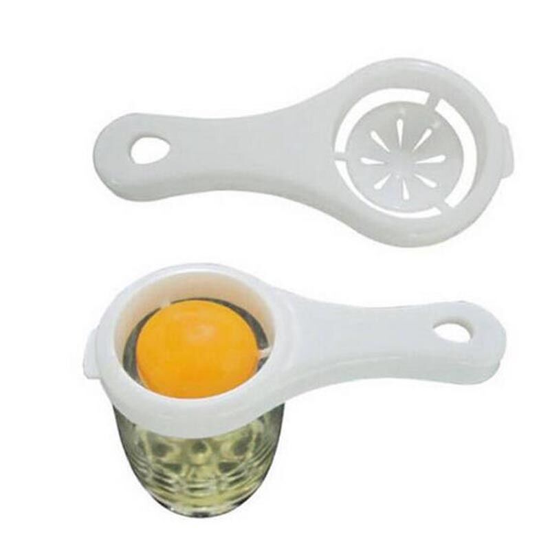 Convenient Kitchen Tool Gadget Egg Yolk Separator Divider Holder Sieve White