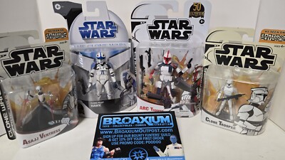 Star Wars: Clone Wars Action Figure Lot - Black Series & Animated 