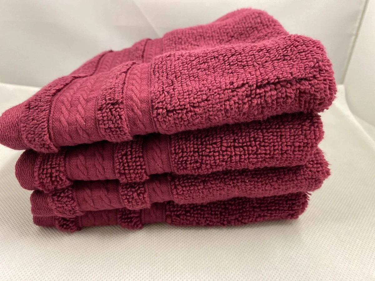 Burgundy washcloths hot sale