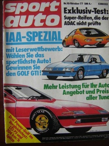 SPORTWAGEN OKTOBER 1977 1000 LAGOS RALLYE IAA SPECIAL VW GOLF 1800 TUNING TEST