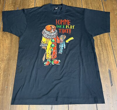XL SCREEN STARS Tシャツ Dismal Euphony y2k In Living Color Homey The Clown XL T-Shirt Vintage Rare colour
