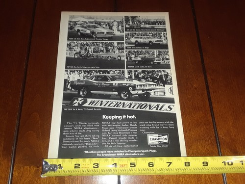 1971 CHAMPION ZÜNDKERZEN SOX & MARTIN ORIGINAL AD - Bild 12 von 12