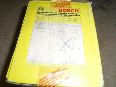 Bosch 0986031871 Lichtmaschine Alternator Generator RENAULT 14v 