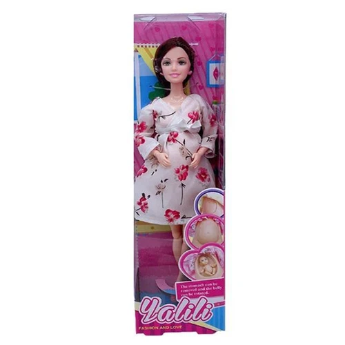 Handmade Pregnant Mom Doll - 11.5" with Baby Inside, Barbie Size, Color Options - Bild 9 von 15