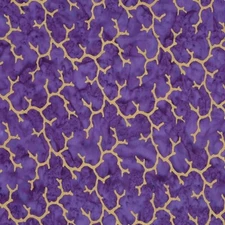 Michael Miller~Marine Metallics~ Coral Reef~Batik~Quarz (Purple)~BTY, BTM9199