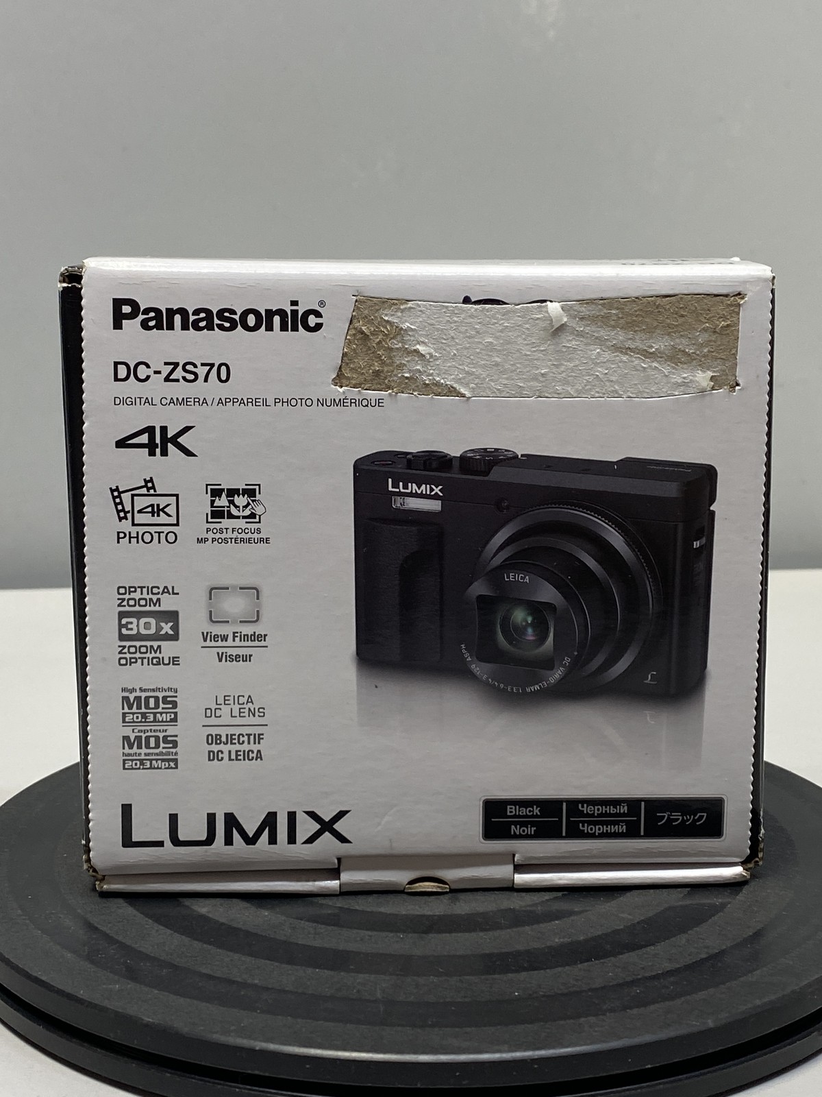 Panasonic LUMIX DC-ZS70K, 20.3 Megapixel, 4K Digital Camera - Black