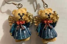 Bear Angel Drop Dangle Earrings resin Cute 
