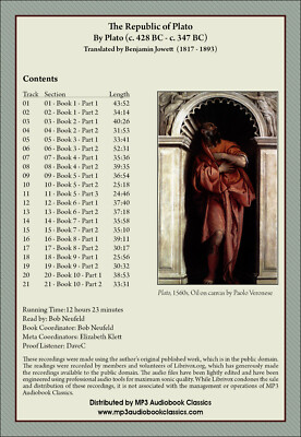 The Republic of Plato - Unabridged MP3 CD Audiobook in DVD case | eBay