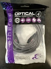 Metra Ethereal MHX-T4 Toslink Optical Digital Audio Cable 13.1 Ft. OPEN PACKAGE