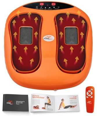 Powerfit Power Legs Electric Foot Massager Machine with Heat - Heated Foot Ma...