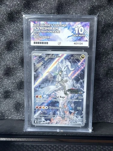 Pokémon TCG N's Reshiram 167/159 Box topper ACE 10