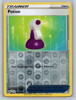 Potion #139/159 Crown Zenith Reverse Holo Common - Pokemon Cards E42