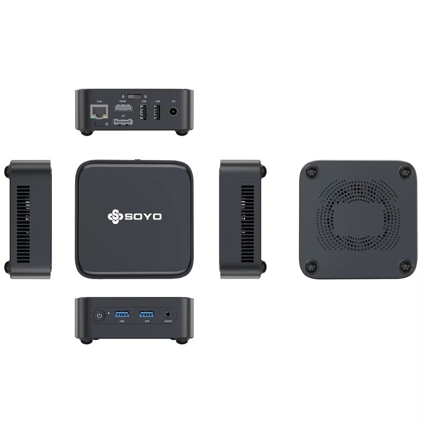 Mini PC Intel N150 Windows 11 ordinateur de bureau compact SSD 512 Go