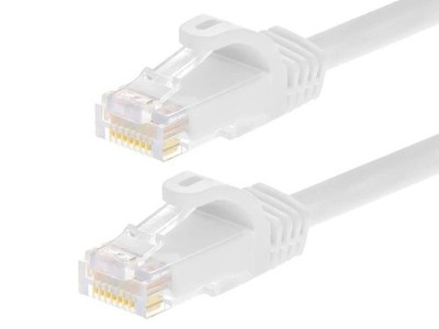 Cat6 10ft White 12-Pk Patch Cable UTP 24AWG 550MHz 10 Feet,
