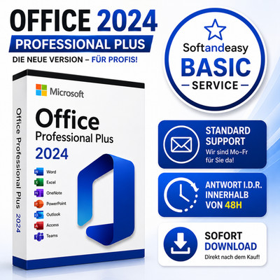 Microsoft Office 2024 Pro Plus KEY | SOFORT | Basic Service