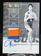 Oso Ighodaro 2024-25 Panini Noir Rookie Patch Auto Black White 65/99 RC #318