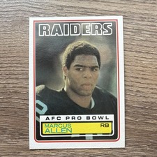 Topps 1983 Marcus Allen Raiders #294 Rookie NFL Football Trading Card. rookie card picture