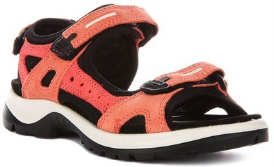 Ecco Offroad Yucatan Trail Slipper Damen Sandalen in Orange UK 5   9