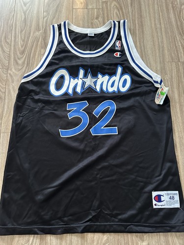 NEW Vtg 90s NBA Shaquille O'Neal Orlando Magic Champion Alternate Jersey Size 48