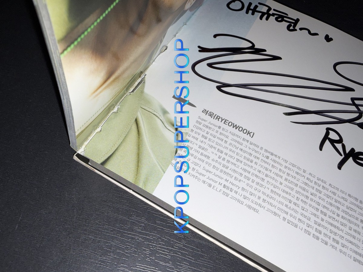 Super Junior 5th Album Mr. Simple Type B Autographed Signed CD 5