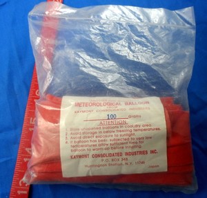Vintage Kaymont Weather Meteorological Balloon in Original Package, 100 Grams