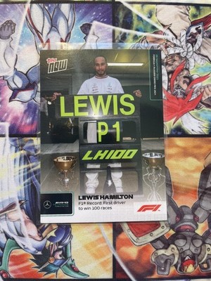 2021 Topps Now Formula 1 #055 Lewis Hamilton 100 Wins Mercedes F1 Card