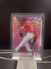 2021 Panini Mosaic Pink Swirl Max Scherzer #126 3/10 Washington Nationals 