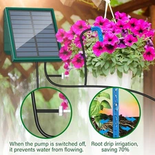 Solar Irrigation System DIY Irrigation System Kit, 300 Watering Programmes B