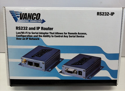 VANCO RS232 and IP Router RS232-IP Lan/Wi-Fi to Serial Adapter For Remote Access