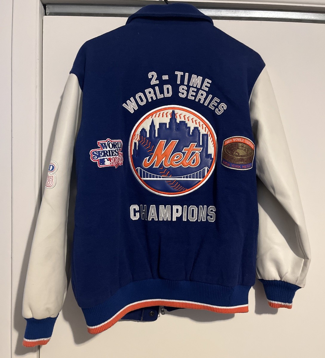 New York Mets 1969 World Champions スタジャン New York Mets Jacket Mens L 2-Time World Series Champions