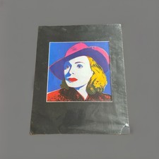 Andy Warhol | Ingrid Bergman with Hat | Original Poster 28x28 im Passepartout