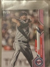 2020 Topps Mini - On Demand Rich Hill #U-111 Pink /25 SSP - Minnesota Twins Card