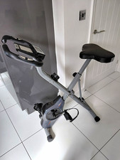 BCAN Folding Exercise Bike Foldaway Magnetic Resistance HR/Calorie Monitor 150kg
