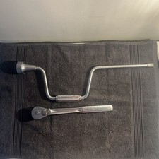 Vtg Craftsman V 1/2 Drive 44975 Ratchet And Speed Handle Wrench 17 1/2