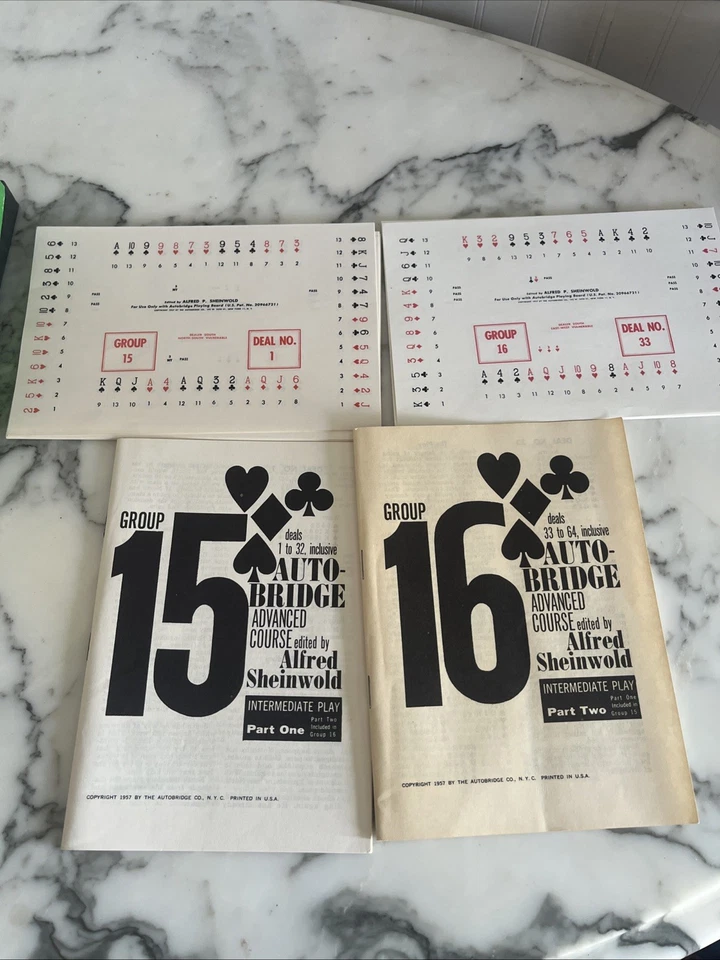 Vintage Auto Bridge Play Yourself Bridge Game Advanced  Course Set - Image 3 of 4