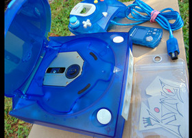 💙 SEGA Dreamcast HKT 3020 Home Console  🌟 Clear white 💙 ✨ ❤️✨ ❤️see Thru