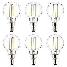 40959 LED G16.5 Filament Style Globe 6 Count (Pack of 1) 3000k Warm White
