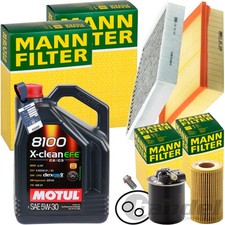 MANN INSPEKTIONSPAKET+5L MOTUL 5W-30 MOTORÖL passend für MERCEDES W176 CLA C117